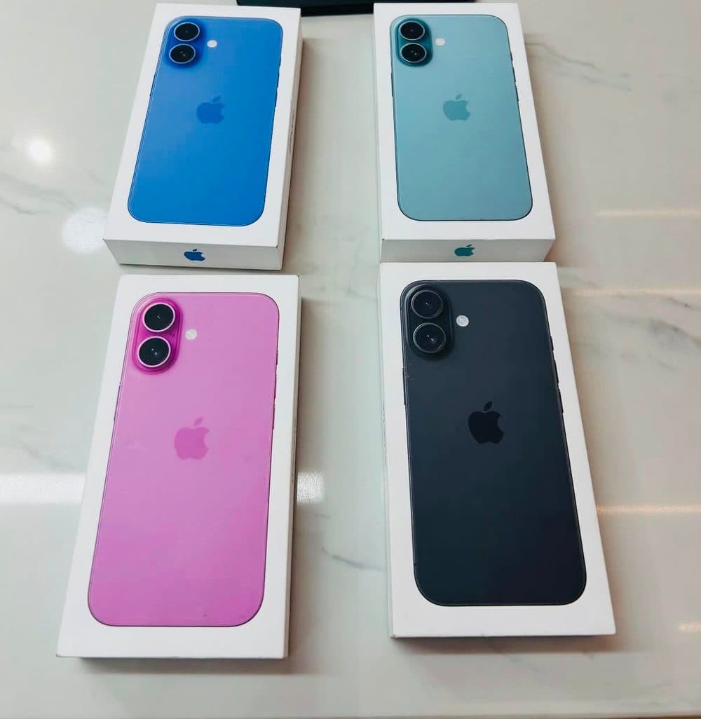 iPhone 16 in stock at EON Agencies — Blue, Teal, Pink and Black